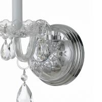 One Light Wall Sconce by Crystorama - Traditional Crystal Collection, Polished Chrome Finish - 1031-CH-CL-MWP