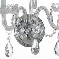 Two Light Wall Sconce by Crystorama - Traditional Crystal Collection, Polished Chrome Finish - 1032-CH-CL-MWP