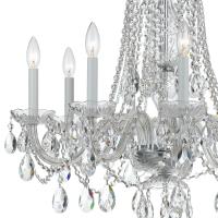 Eight Light Chandelier by Crystorama - Traditional Crystal Collection, Polished Chrome Finish - 1138-CH-CL-MWP