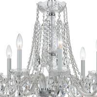 Eight Light Chandelier by Crystorama - Traditional Crystal Collection, Polished Chrome Finish - 1138-CH-CL-MWP