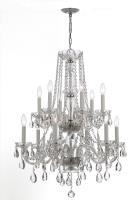 12 Light Chandelier by Crystorama - Traditional Crystal Collection, Polished Chrome Finish - 1137-CH-CL-MWP