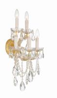Five Light Wall Sconce by Crystorama - Maria Theresa Collection, Gold Finish - 4425-GD-CL-MWP