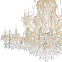 37 Light Chandelier by Crystorama - Maria Theresa Collection, Gold Finish - 4460-GD-CL-MWP