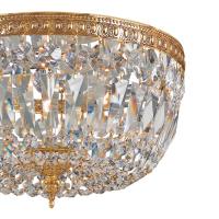 Three Light Flush Mount by Crystorama - Waltham Collection, Olde Brass Finish - 712-OB-CL-MWP