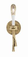 One Light Wall Sconce by Crystorama - Lexsi Collection, Olde Brass Finish - 651-OB