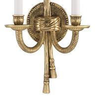 Two Light Wall Sconce by Crystorama - Lexsi Collection, Olde Brass Finish - 650-OB