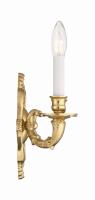 Two Light Wall Sconce by Crystorama - Marlowe Collection, Polished Brass Finish - 642-PB