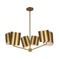 Six Light Chandelier by Kuzco Lighting - Keiko Collection, Brushed Gold Finish - CH58830-BG