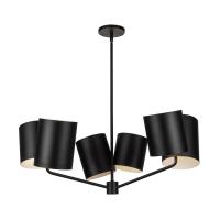 Six Light Chandelier by Kuzco Lighting - Keiko Collection, Black Finish - CH58830-BK