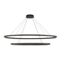 LED Chandelier by Kuzco Lighting - Ovale Collection, Black Finish - CH79253-BK