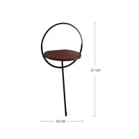 LED Floor Lamp by Kuzco Lighting - Maya Collection, Black/Walnut Finish - FL83818-BK/WT