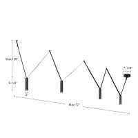 LED Linear Pendant by Kuzco Lighting - Mason Collection, Urban Bronze Finish - LP90404-UB