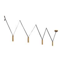 LED Linear Pendant by Kuzco Lighting - Mason Collection, Vintage Brass Finish - LP90404-VB