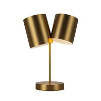 Two Light Table Lamp by Kuzco Lighting - Keiko Collection, Brushed Gold Finish - TL58814-BG