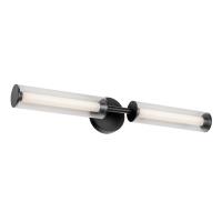 LED Vanity by Kuzco Lighting - Braga Collection, Black Finish - VL28028-BK
