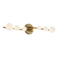 LED Vanity by Kuzco Lighting - Cypress Collection, Brushed Gold/Opal Glass Finish - VL55529-BG/OP