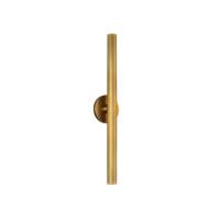 LED Wall Sconce by Kuzco Lighting - Mason Collection, Vintage Brass Finish - WS90424-VB