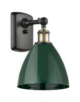 One Light Wall Sconce by Innovations - Ballston Collection, Black Antique Brass Finish - 516-1W-BAB-MBD-75-GR