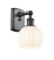 One Light Wall Sconce by Innovations - Ballston Collection, Oil Rubbed Bronze Finish - 516-1W-OB-G1217-6WV