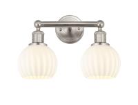 Two Light Bath Vanity by Innovations - Edison Collection, Brushed Satin Nickel Finish - 616-2W-SN-G1217-6WV