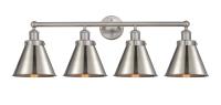 Four Light Bath Vanity by Innovations - Edison Collection, Brushed Satin Nickel Finish - 616-4W-SN-M13-SN