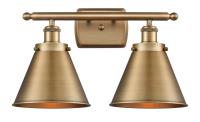 Two Light Bath Vanity by Innovations - Ballston Urban Collection, Brushed Brass Finish - 916-2W-BB-M13-BB