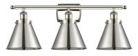 Three Light Bath Vanity by Innovations - Ballston Urban Collection, Polished Nickel Finish - 916-3W-PN-M13-PN