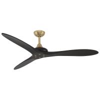 60"Ceiling Fan by Minka Aire - Vapor Collection, Coal Black Finish - F662-CL