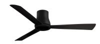 52"Ceiling Fan by Minka Aire - Simple Flush-52" Collection, Coal Black Finish - F873-CL