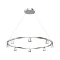 LED Chandelier by Kuzco Lighting - Dune Collection, Brushed Nickel Finish - CH19933-BN-UNV