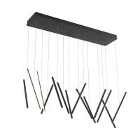 LED Linear Pendant by Kuzco Lighting - Chute Collection, Black Finish - LP14840-BK-UNV-010
