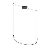 LED Linear Pendant by Kuzco Lighting - Talis Collection, Black Finish - LP89048-BK-UNV