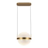 LED Pendant by Kuzco Lighting - Pisces Collection, Brushed Gold/Light Guide Finish - PD75912-BG/LG-3CCT-UNV