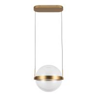 LED Pendant by Kuzco Lighting - Pisces Collection, Brushed Gold/Light Guide Finish - PD75912-BG/LG-3CCT-UNV