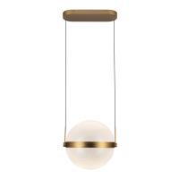 LED Pendant by Kuzco Lighting - Pisces Collection, Brushed Gold/Light Guide Finish - PD75912-BG/LG-3CCT-UNV