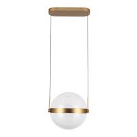 LED Pendant by Kuzco Lighting - Pisces Collection, Brushed Gold/Light Guide Finish - PD75912-BG/LG-3CCT-UNV