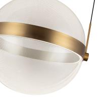 LED Pendant by Kuzco Lighting - Pisces Collection, Brushed Gold/Light Guide Finish - PD75912-BG/LG-3CCT-UNV