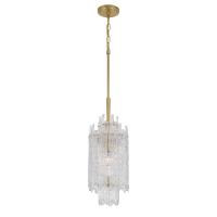 One Light Pendant by Crystorama - Ackerly Collection, Aged Brass Finish - ACK-921-AG