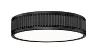 LED Flush Mount by Z-Lite - Stari Collection, Matte Black Finish - 1013F12-MB-LED