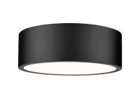 LED Flush Mount by Z-Lite - Coronado Collection, Matte Black Finish - 1017F12-MB-LED