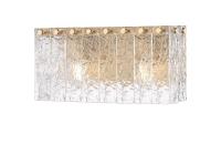 Two Light Vanity by Z-Lite - Glacier Collection, Modern Gold Finish - 1943-2V-MGLD