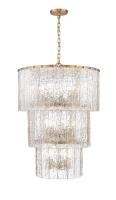 12 Light Chandelier by Z-Lite - Glacier Collection, Modern Gold Finish - 1943-36MGLD