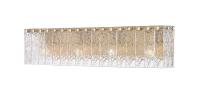 Four Light Vanity by Z-Lite - Glacier Collection, Modern Gold Finish - 1943-4V-MGLD