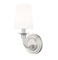 One Light Wall Sconce by Z-Lite - Katerina Collection, Brushed Nickel Finish - 1950-1S-BN