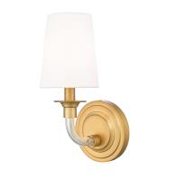 One Light Wall Sconce by Z-Lite - Katerina Collection, Rubbed Brass Finish - 1950-1S-RB