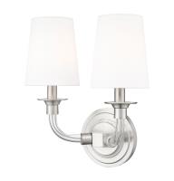 Two Light Wall Sconce by Z-Lite - Katerina Collection, Brushed Nickel Finish - 1950-2S-BN