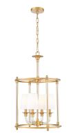 Four Light Chandelier by Z-Lite - Katerina Collection, Rubbed Brass Finish - 1950-4C-RB