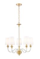 Five Light Chandelier by Z-Lite - Katerina Collection, Rubbed Brass Finish - 1950-5RB
