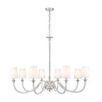 Eight Light Chandelier by Z-Lite - Katerina Collection, Brushed Nickel Finish - 1950-8BN