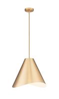 One Light Pendant by Z-Lite - Aria Collection, Modern Gold Finish - 1952P18-MGLD